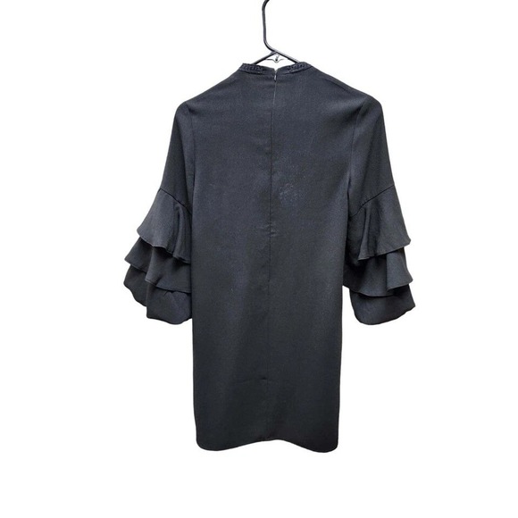 INA (I:na) Small Black Ruffle‎ Sleeve Dress - Picture 2 of 5